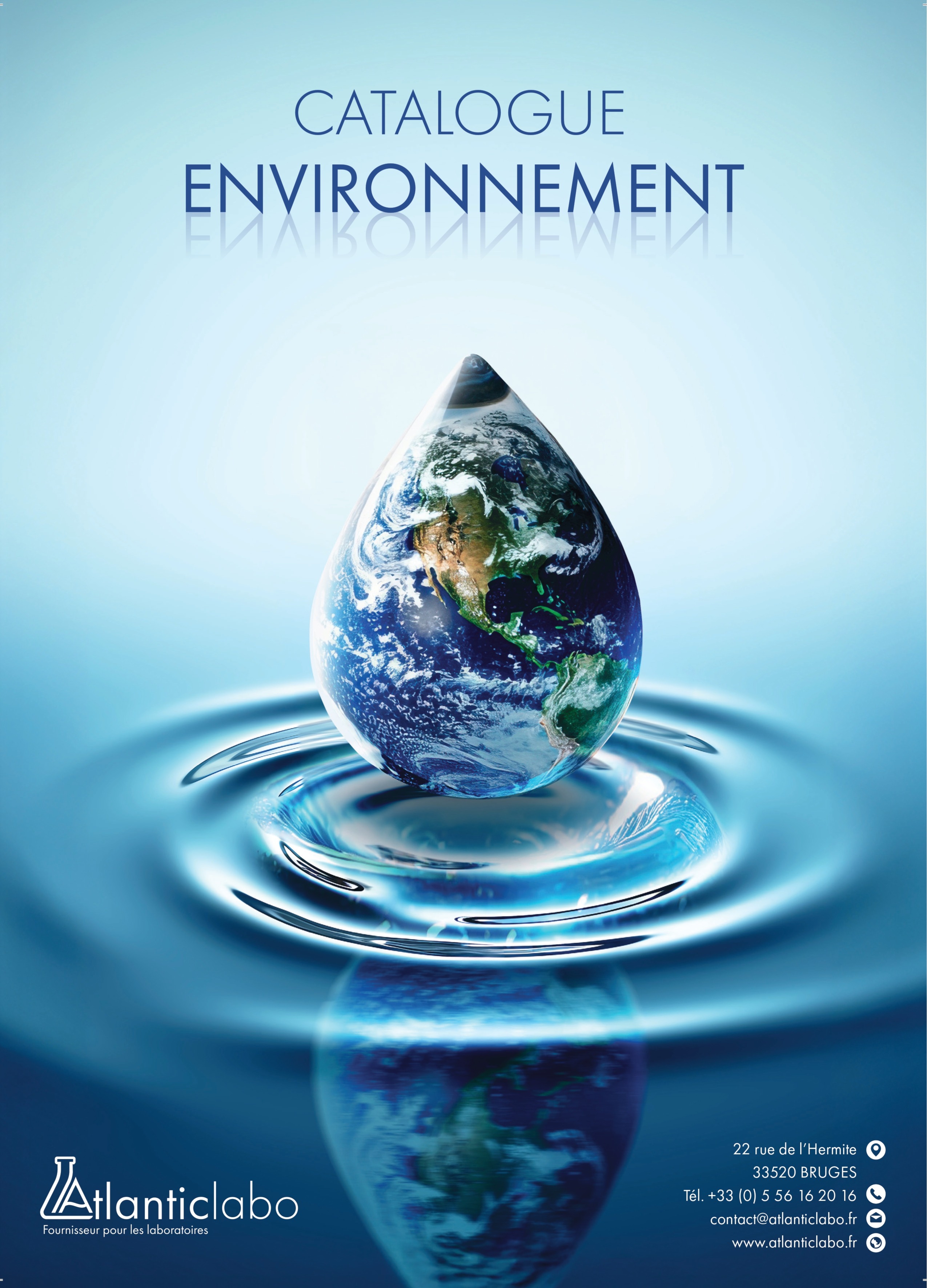 Couverture catalogue environnement d'Atlantic Labo