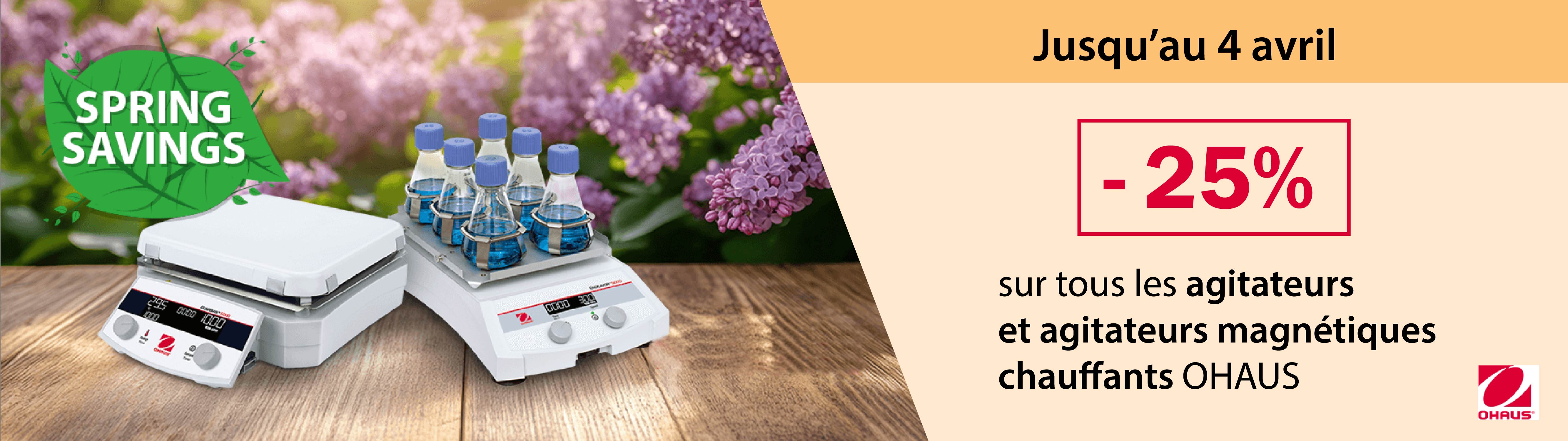 -25% sur les agitateurs OHAUS