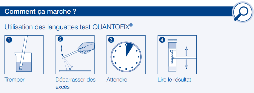 100 tests bandelettes de nitrates QUANTOFIX